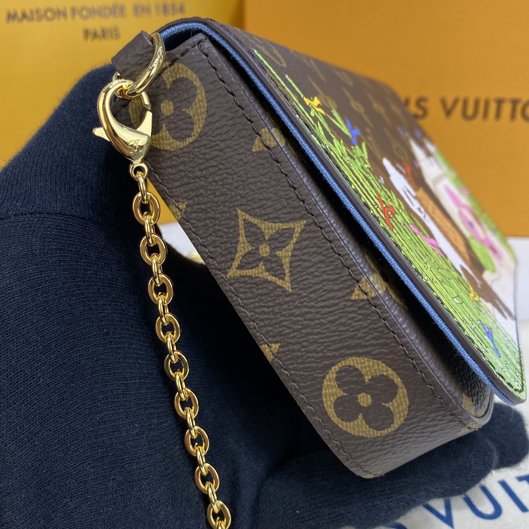 Louis Vuitton FELICIE POCHETTE Handbag Monogram M80992 